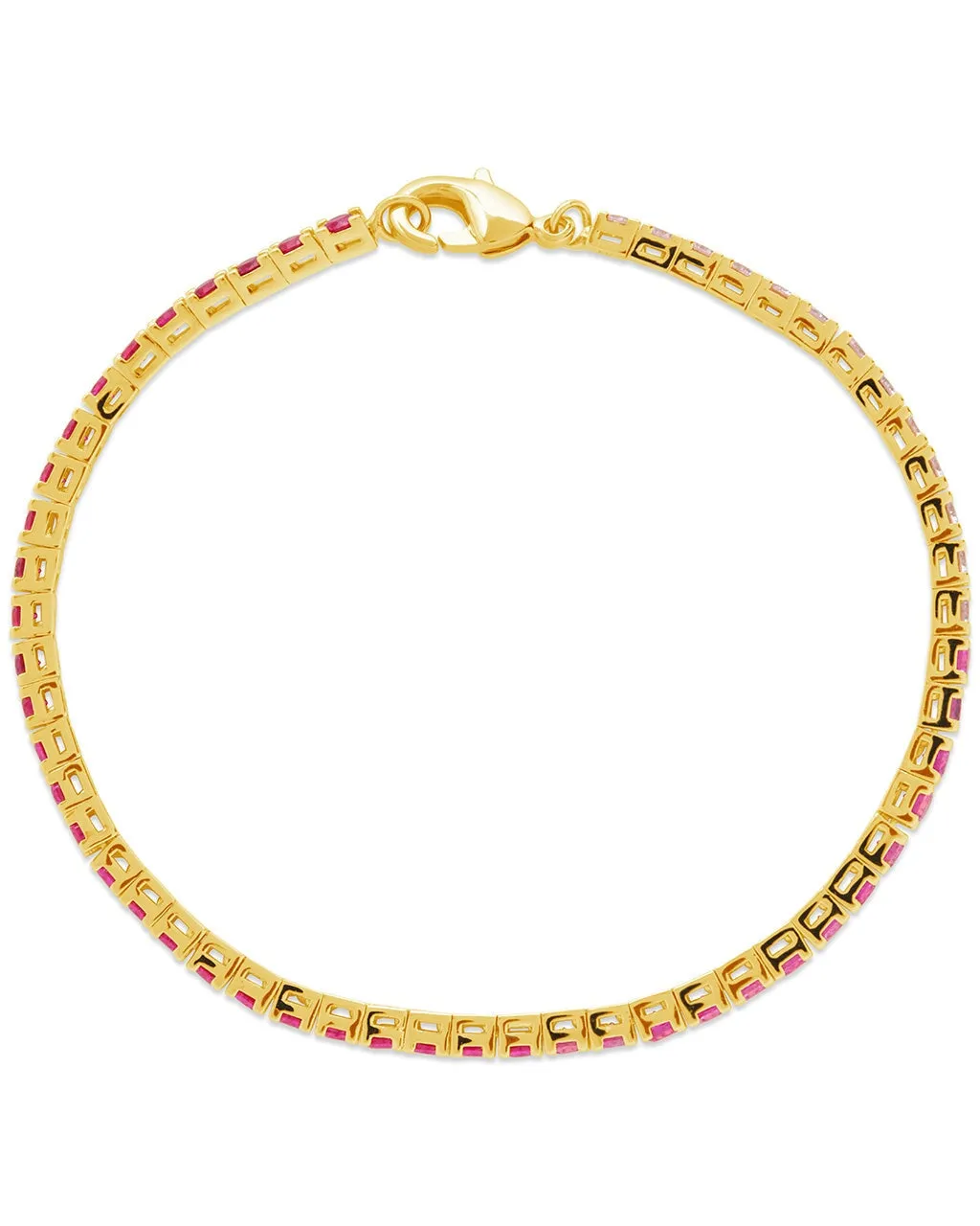 Hues of Pink Tennis Bracelet