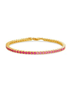 Hues of Pink Tennis Bracelet