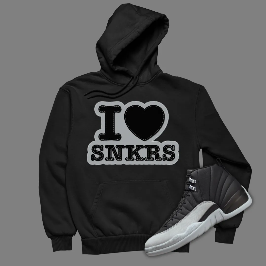 I Love Sneakers Hoodie Matching Jordan 12 Barons