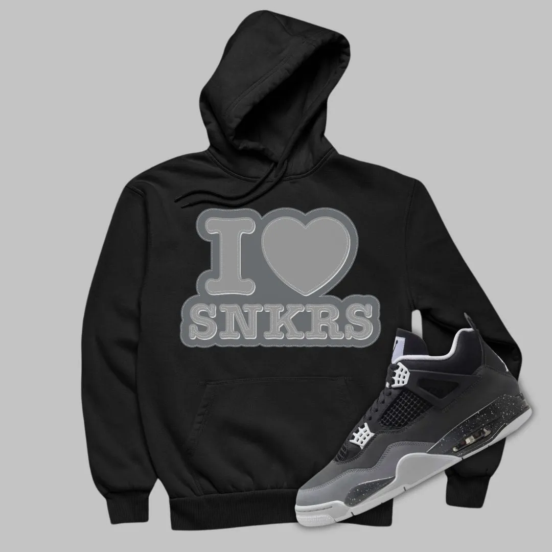 I Love Sneakers Hoodie Matching Jordan 4 Fear 2024