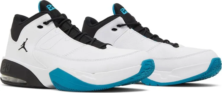 Jordan Max Aura 3 White Cyber Teal Sneakers, white