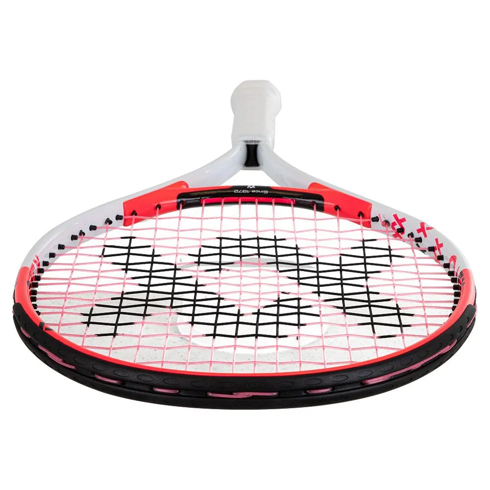 Juniors` Revolution 23 Prestrung Tennis Racquet White and Hot Pink