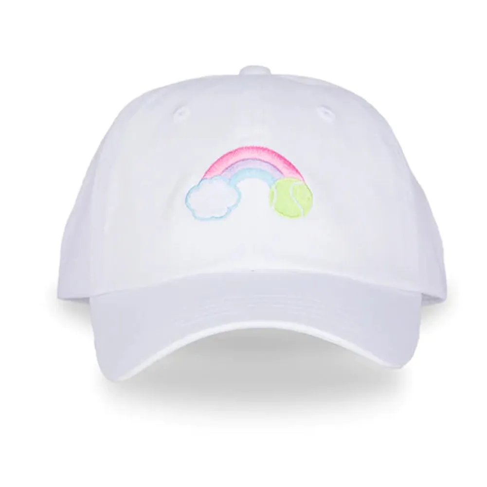 Kids` Tennis Camper Hat Pastel Rainbow