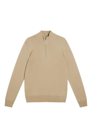 Kiyan Quarter Zip Sweater / Safari Beige