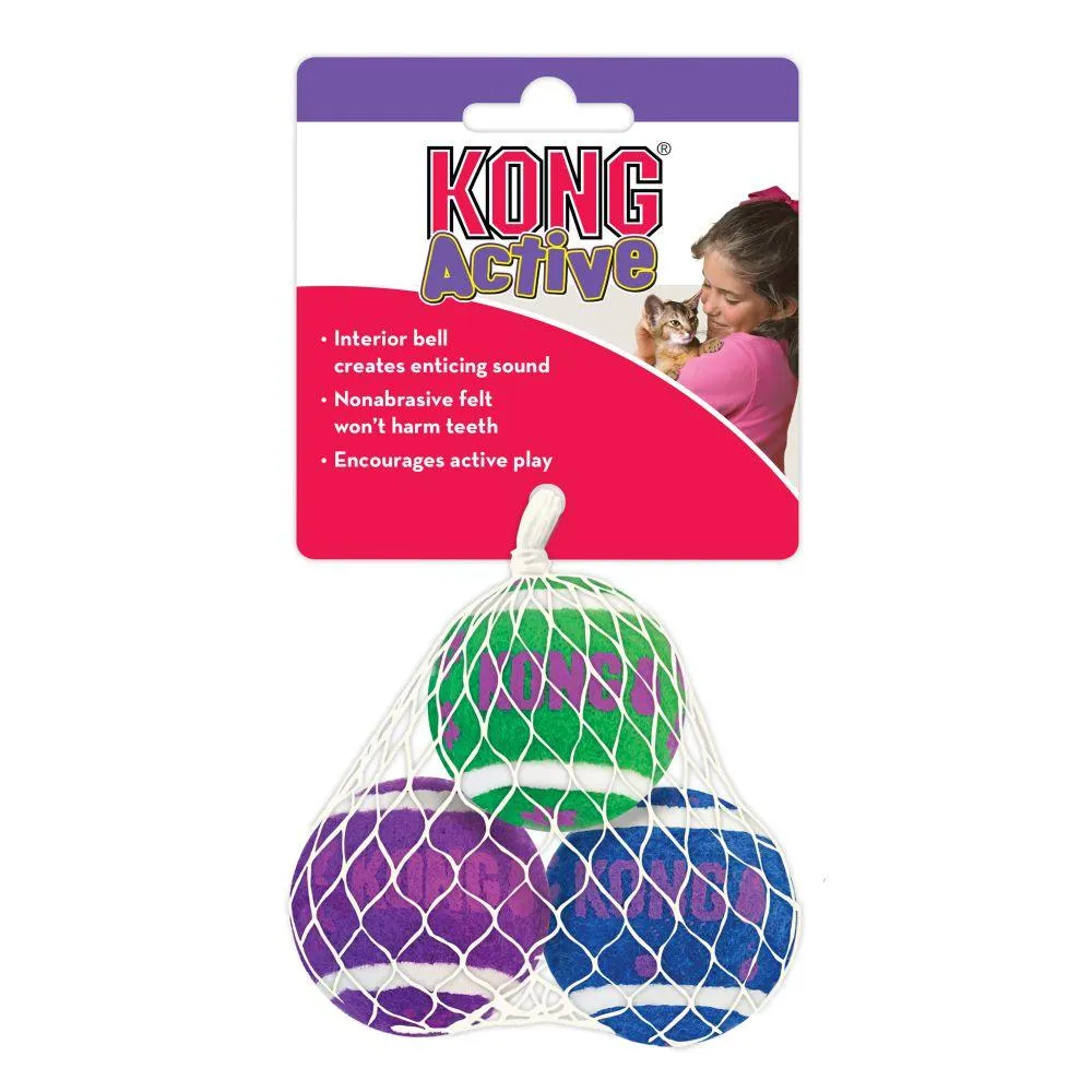 KONG - Cat Active Tennis Balls w/Bells