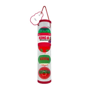 KONG Holiday Occasions Balls 4pk - Medium