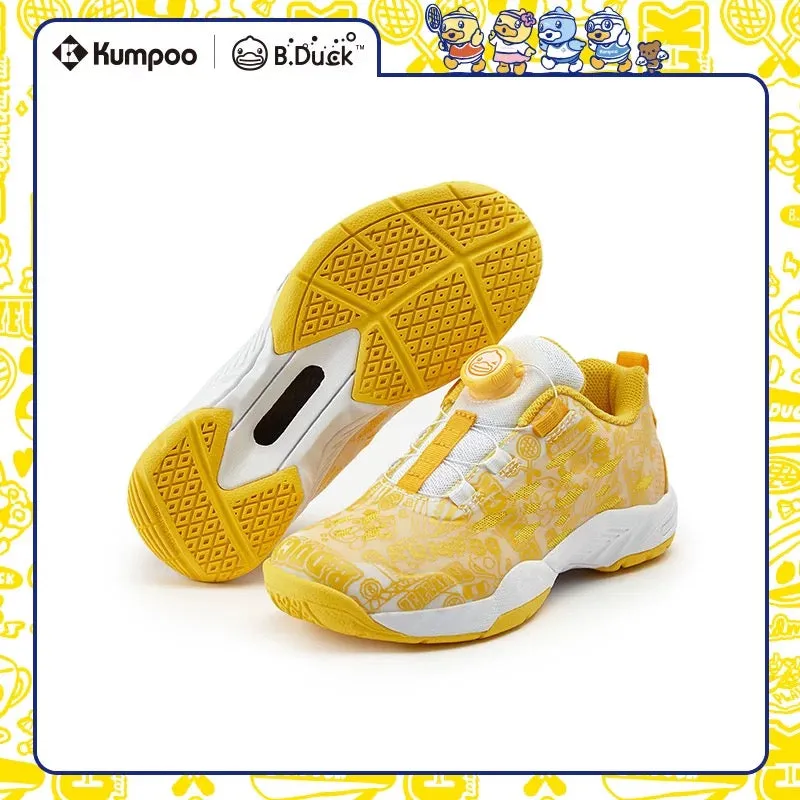 Kumpoo KH-J08 B. Duck Kid Badminton Shoes White/Yellow