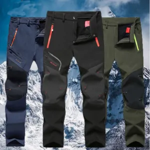 Kwaikjian Men's Winter Track Fleece Lined Pants