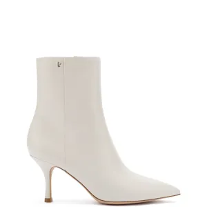 Larroude Mini Kate Boot In Ivory Leather