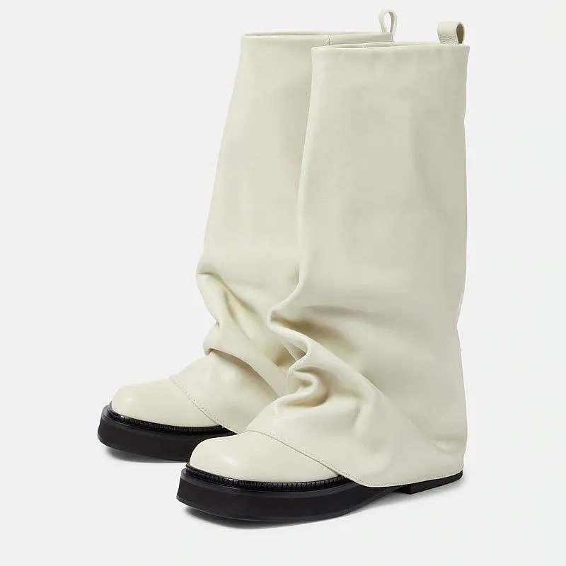 ‘Lia’ Platform Knee Boots