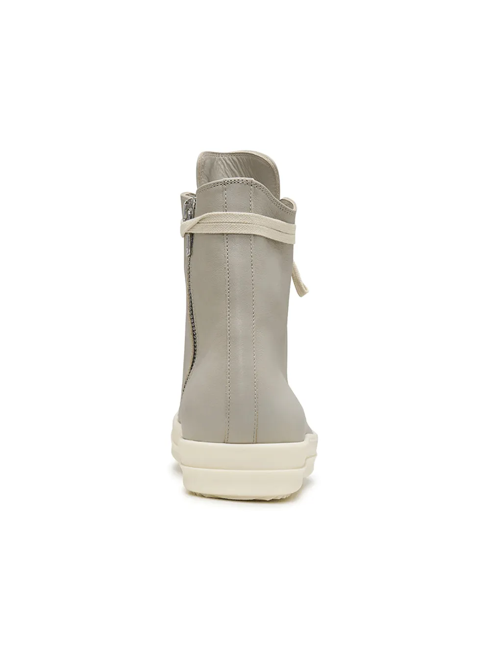 Lido Sneakers In Pearl And Milk Full Grain Leather