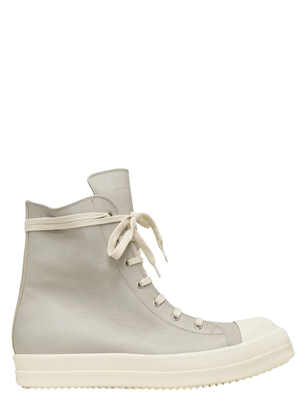 Lido Sneakers In Pearl And Milk Full Grain Leather