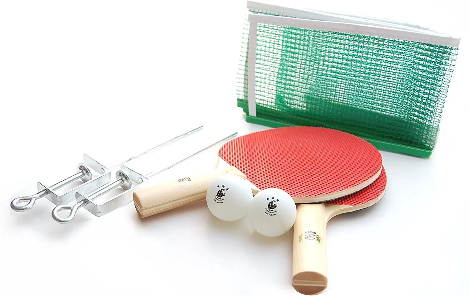 Lion 2 Bat Table Tennis Starter Set With Net