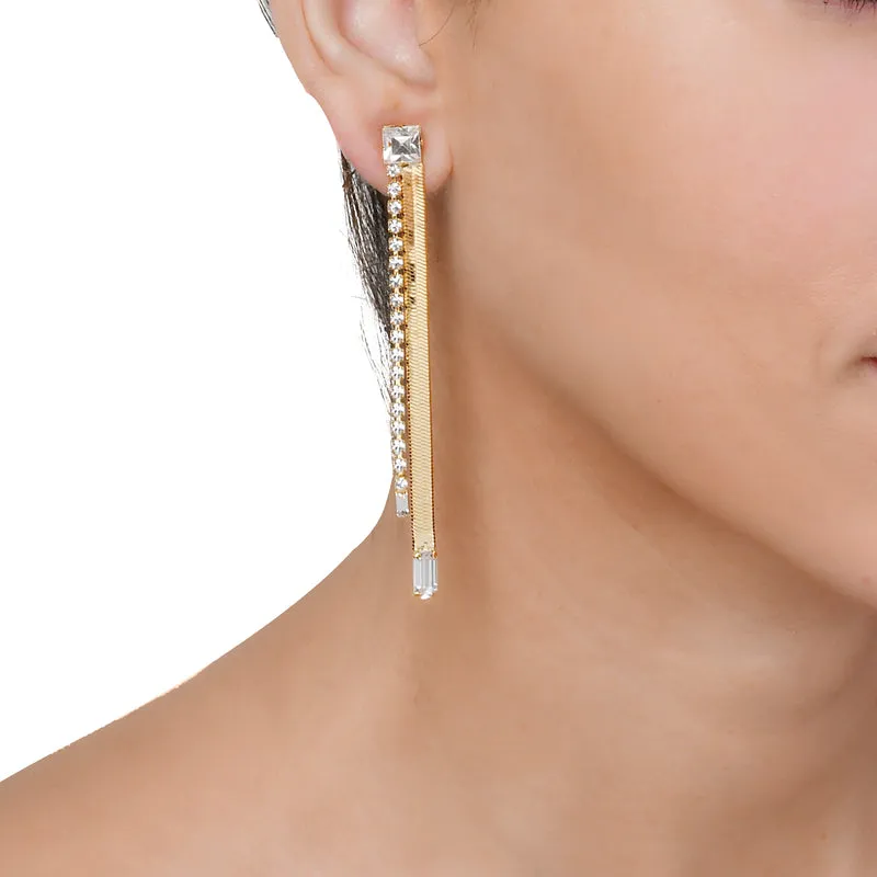 Lionette Divinity Snake Chain Tennis Earrings