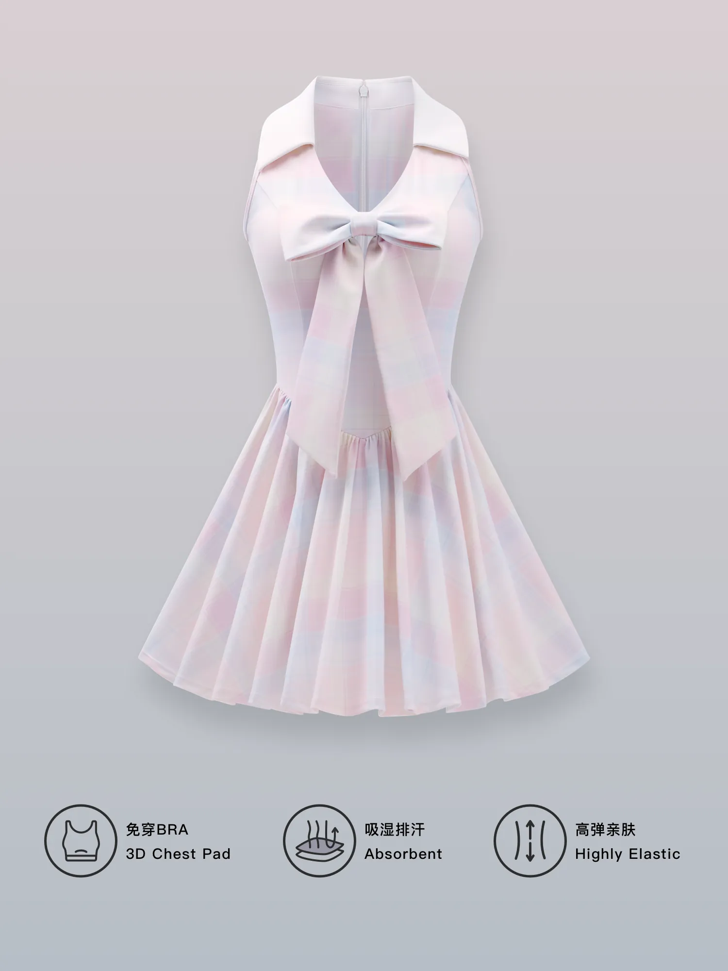 LMD Pink Ribbon Tennis Dress