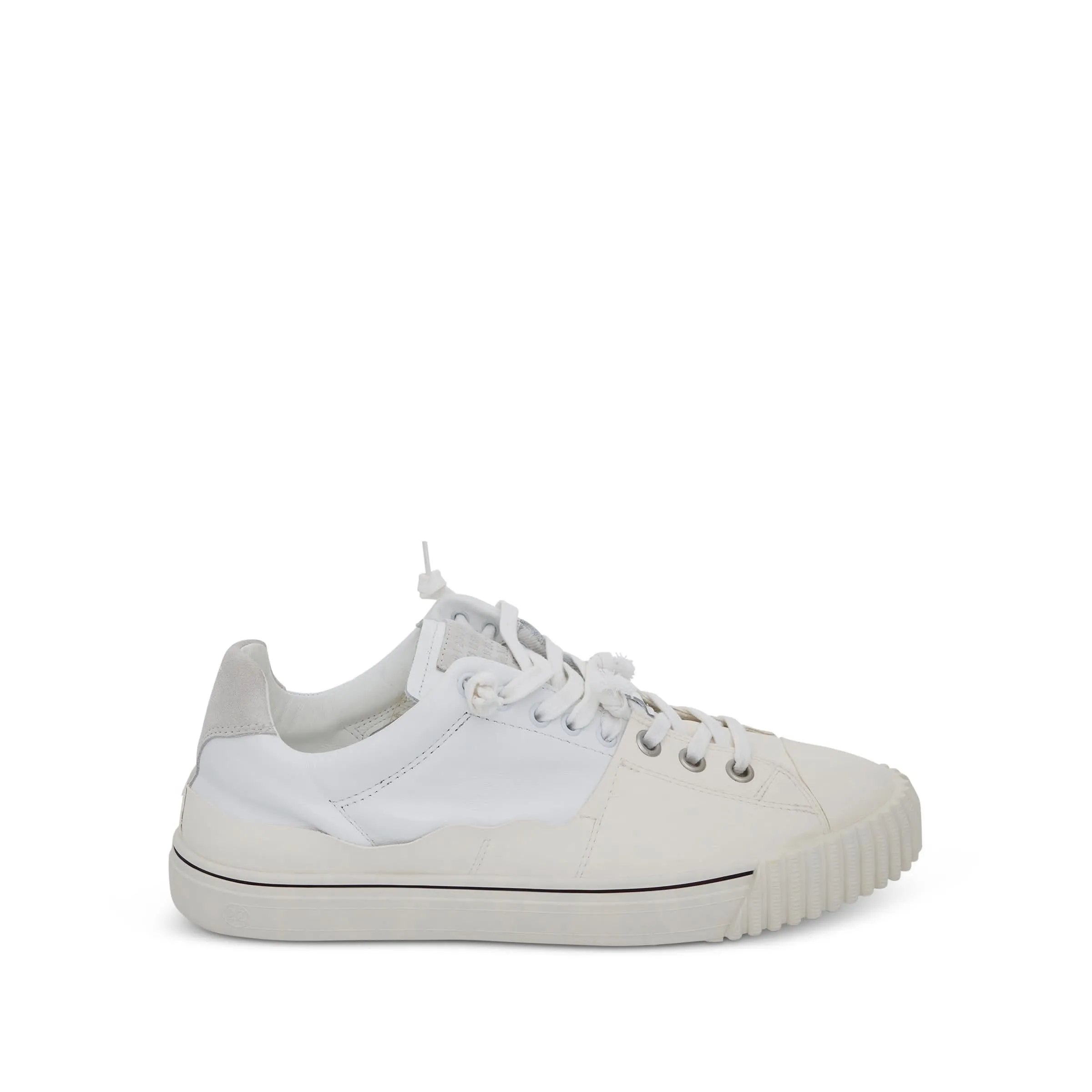 Low Leather Sneakers in White