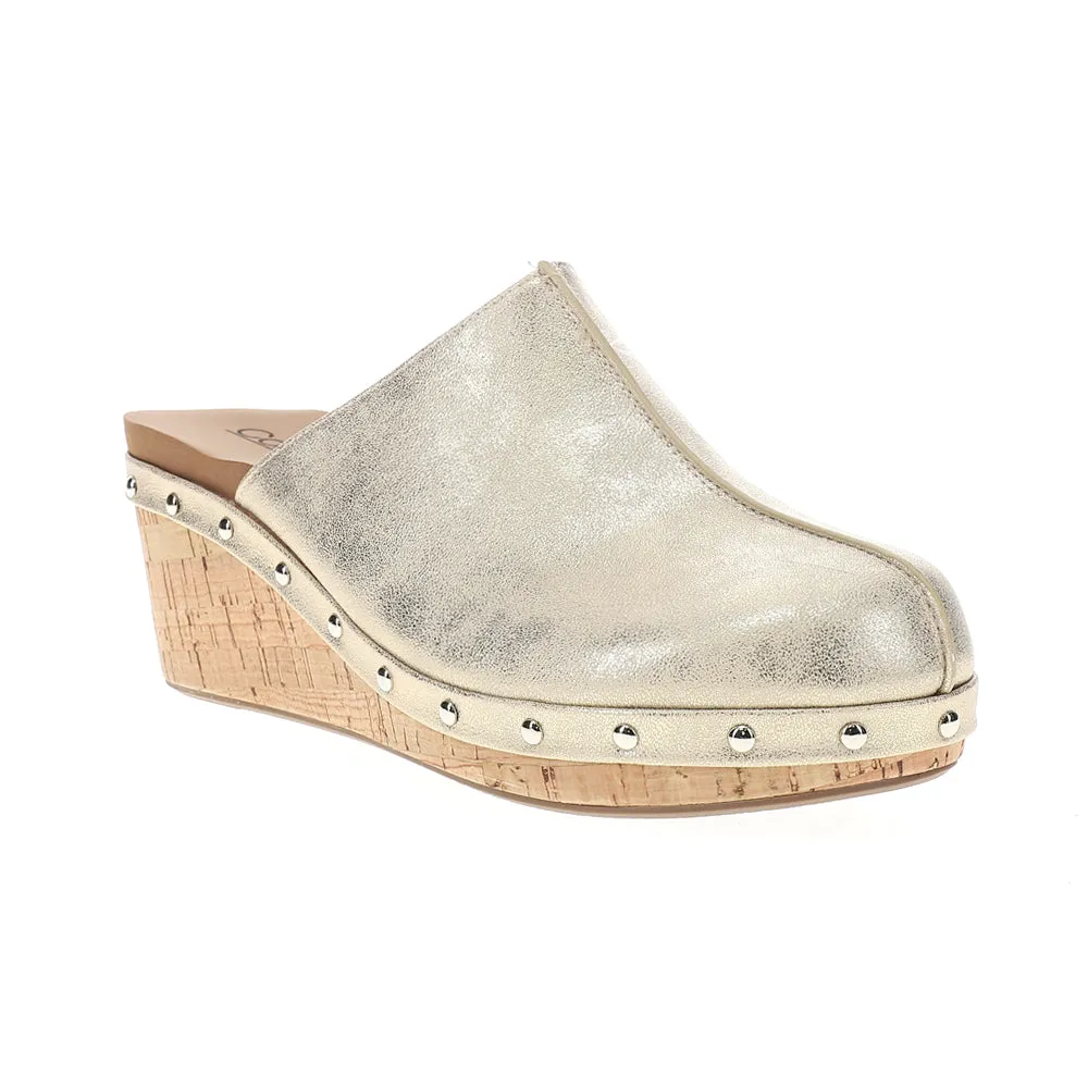 Marley Metallic Studded Clogs Mules