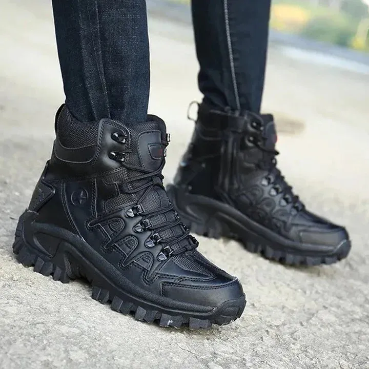 Men Outdoor Waterproof Non-Slip Hiking Boots Combat Boots