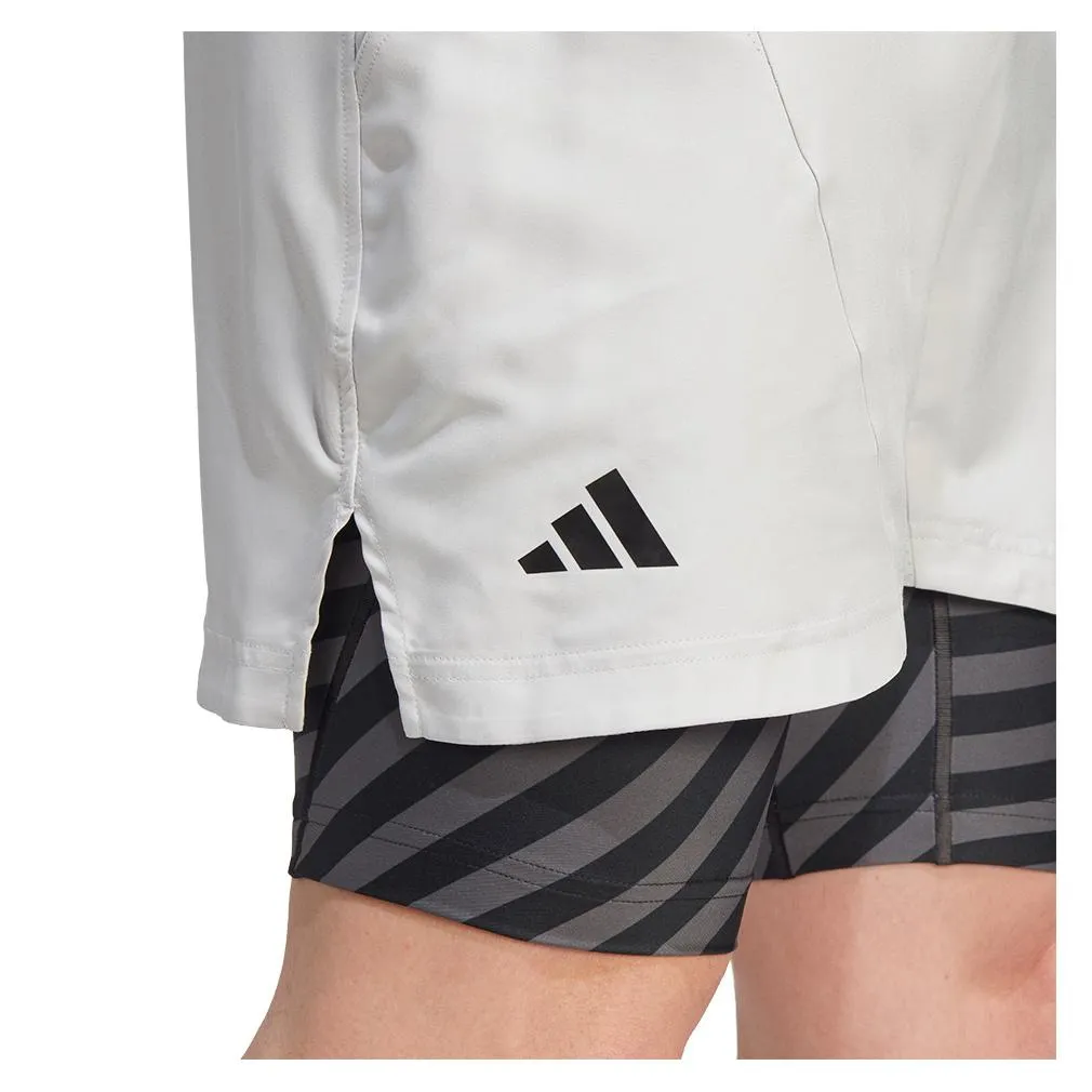 Men's 2N1 Pro Tennis Short Grey One