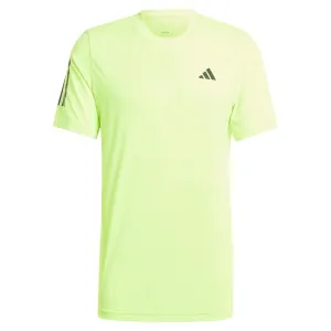 Mens Club 3 Stripe Tennis Top Lucid Lemon