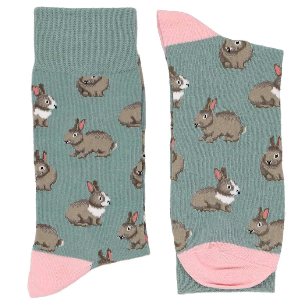 Men's Gray Rabbit Socks