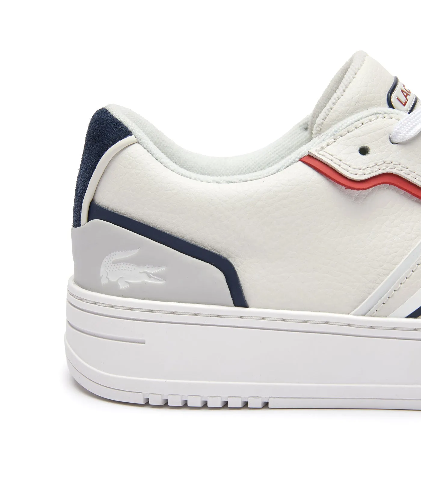 Men's L001 0321 1 Leather Sneakers White/Navy/Red