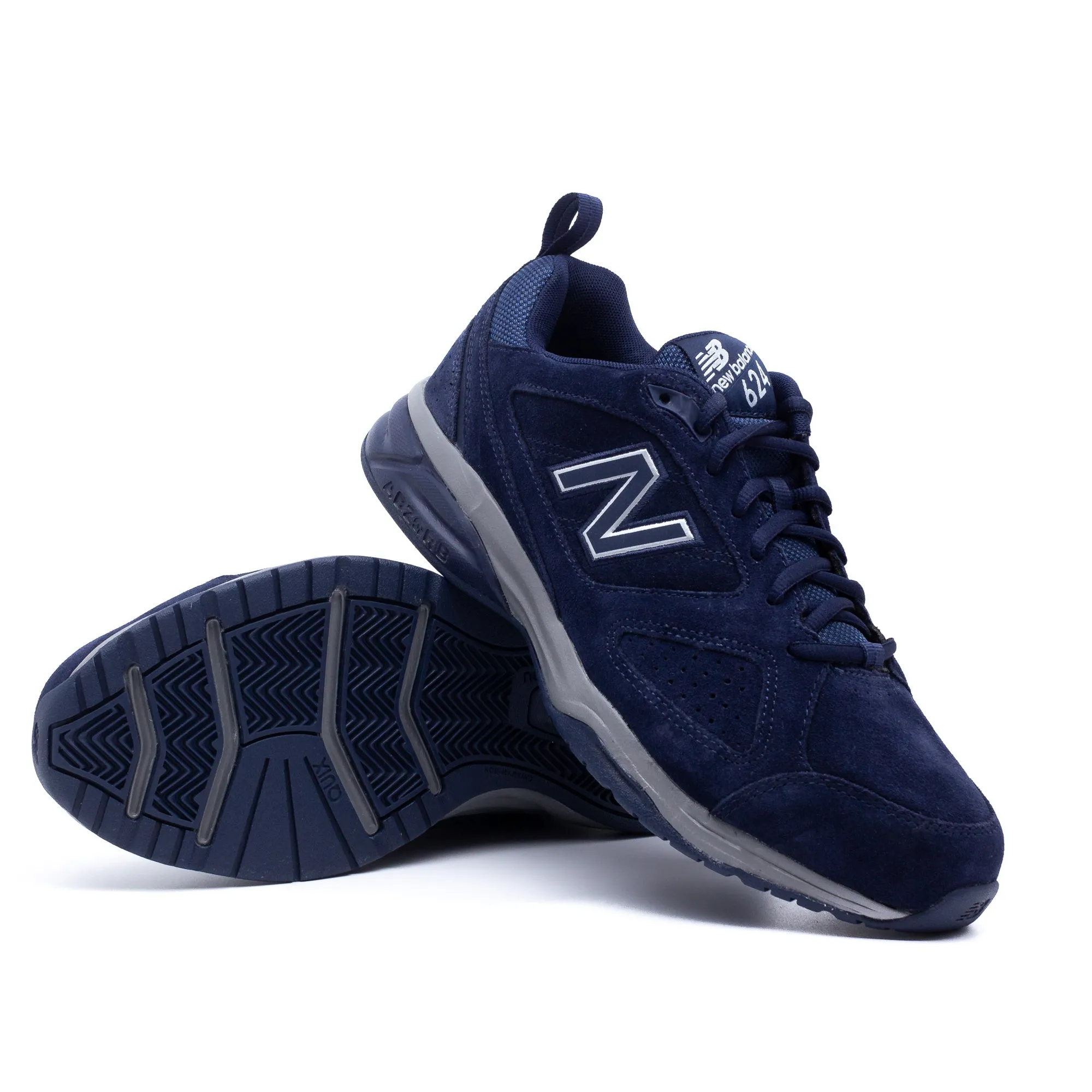 Mens New Balance Wide Fit MX624V4 Navy Sneakers