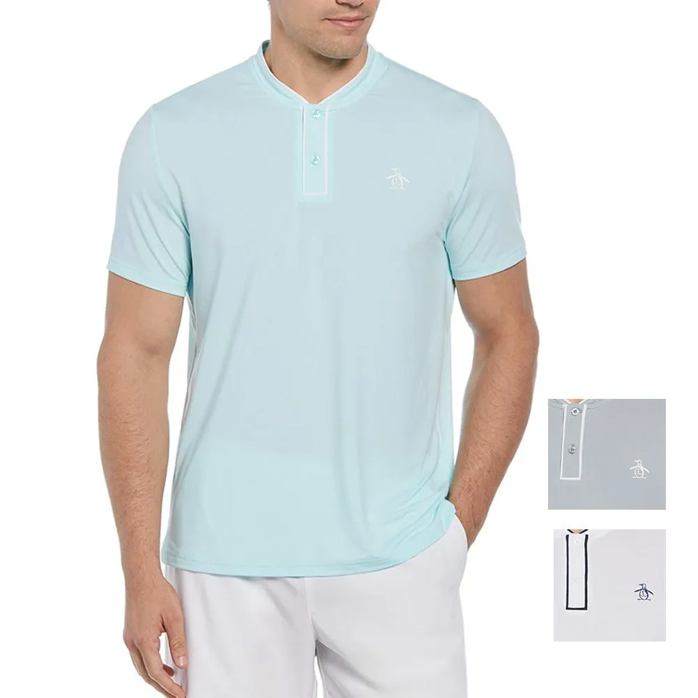 Men's Short Sleeve Performance 2 Button Tennis Polo