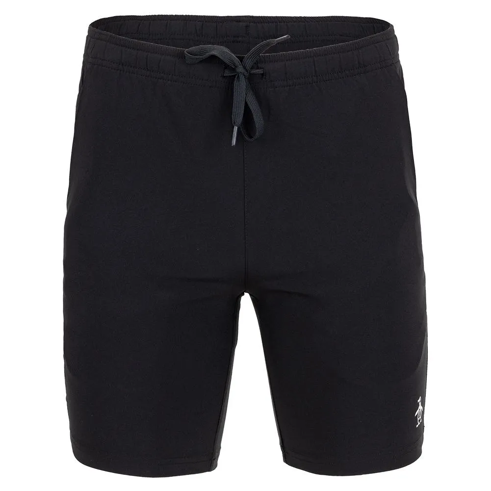 Men's Solid Performance 8 Inch Tennis Short Caviar