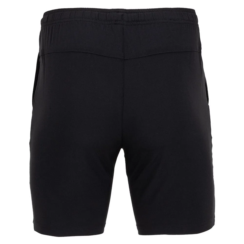 Men's Solid Performance 8 Inch Tennis Short Caviar