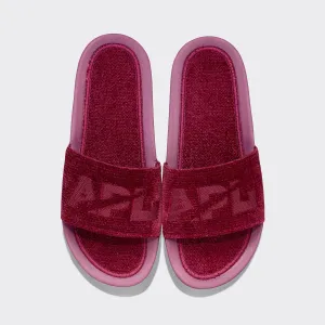 Men's TechLoom Velvet Slide Burgundy