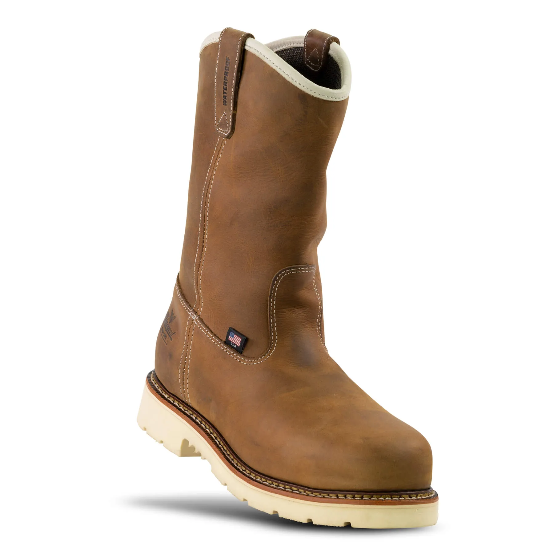 Men's Thorogood 804-3320 American Heritage – 11″ Wellington Waterproof Crazyhorse Safety Toe