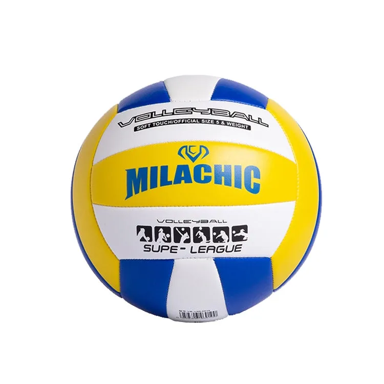 MILACHIC 0845 Volleyball For Student Exams Indoor Competition Volleyball(Blue Yellow 6910)