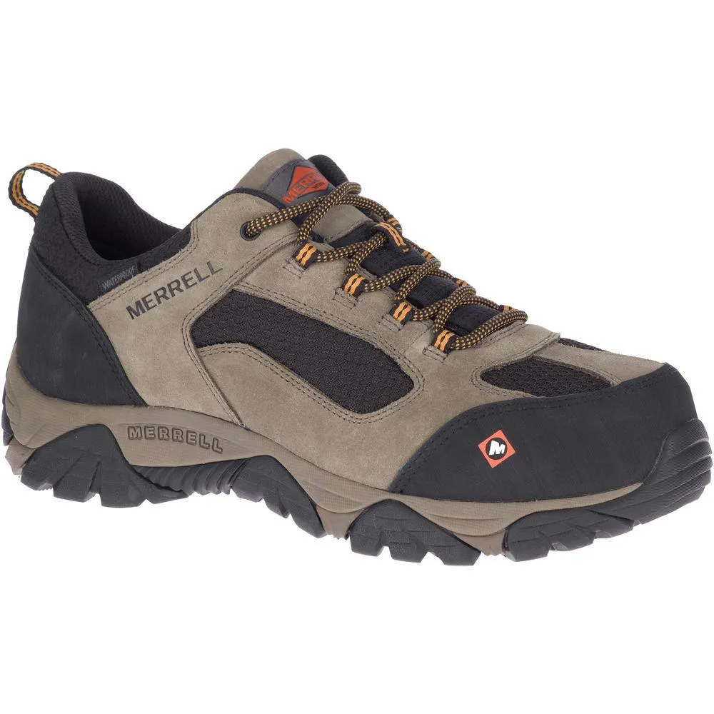 Moab Onset Men's Composite-Toe Work Shoes Wp Walnut