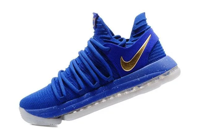 N Zoom KD 10 EP Royal Blue Gold Kevin Durant Men's Basketball Sneakers