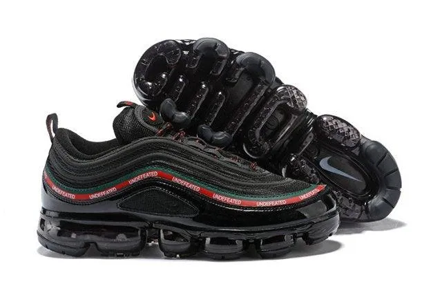 NA VaporMax 97 Silver Bullet Black White Red Green Men's Running Sneakers