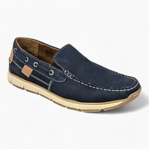 Navy Slip-On Casual Shoes - Dubarry Mayson Men's Footwear