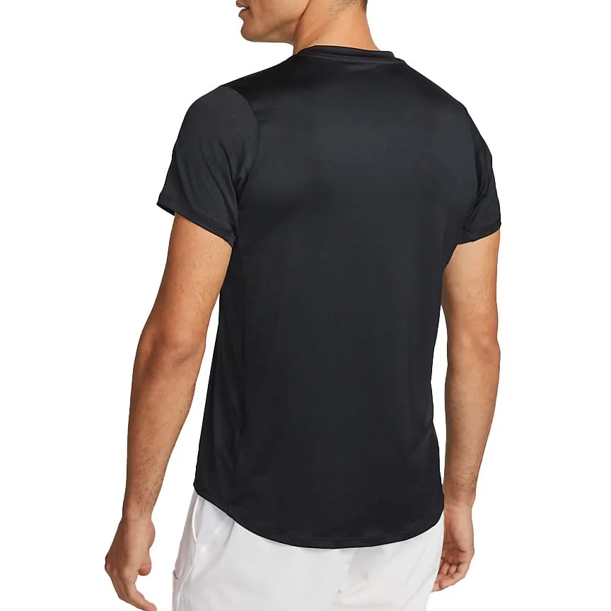 Nike Court Dri-Fit Advantage Top (Men's) - Black/White