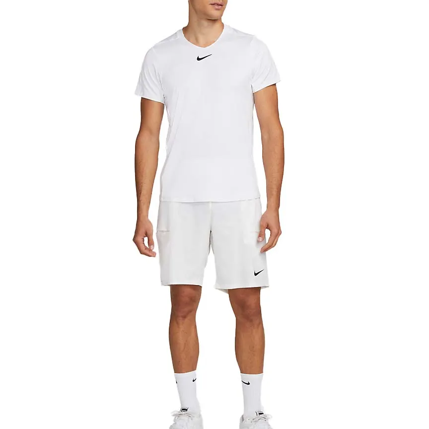 Nike Court Dri-Fit Advantage Top (Men's) - White/Black