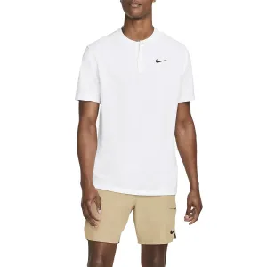 Nike Court Dri-Fit Blade Solid Polo (Men's) - White/Black