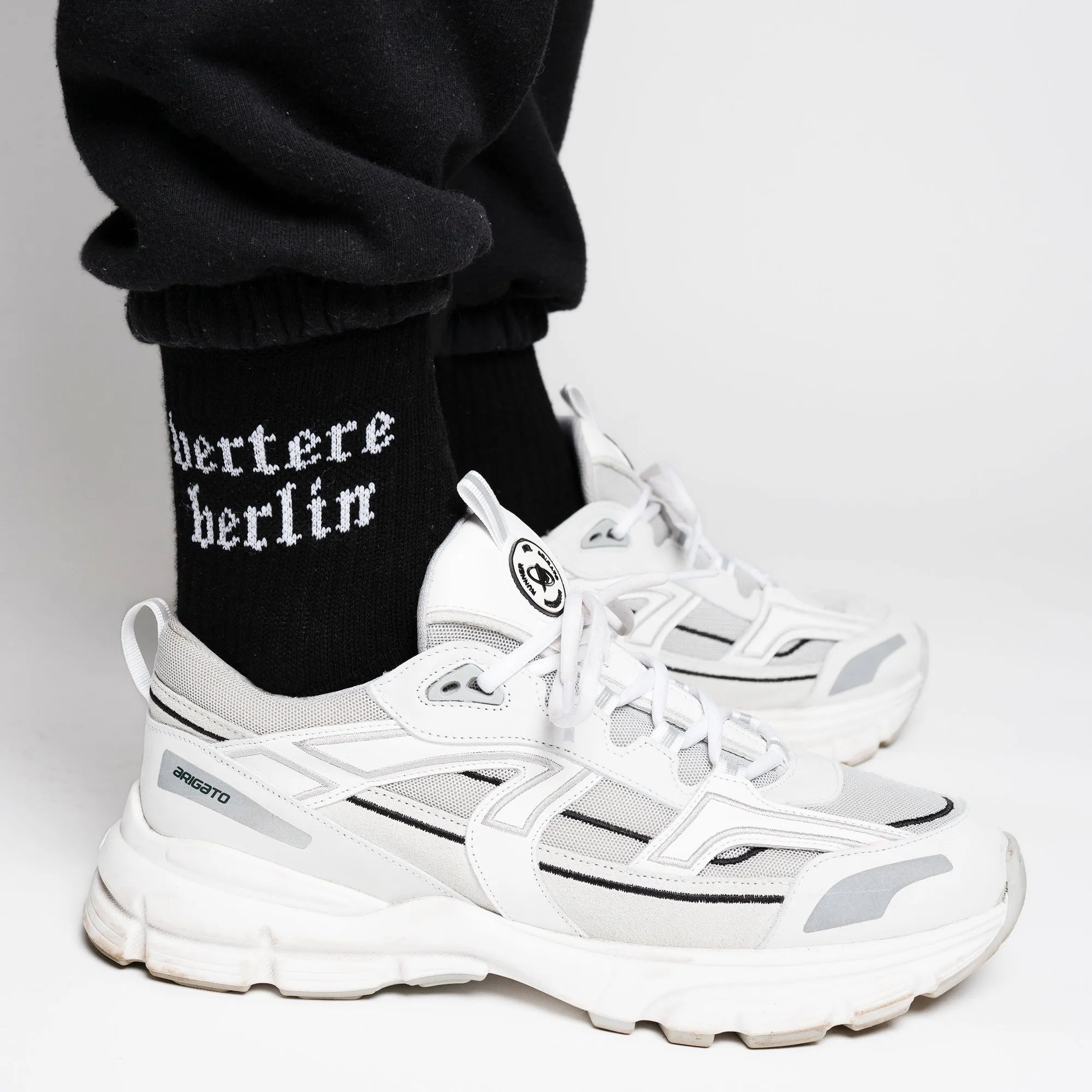 OLD BERLIN TENNIS SOCKS - BLACK