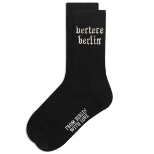 OLD BERLIN TENNIS SOCKS - BLACK