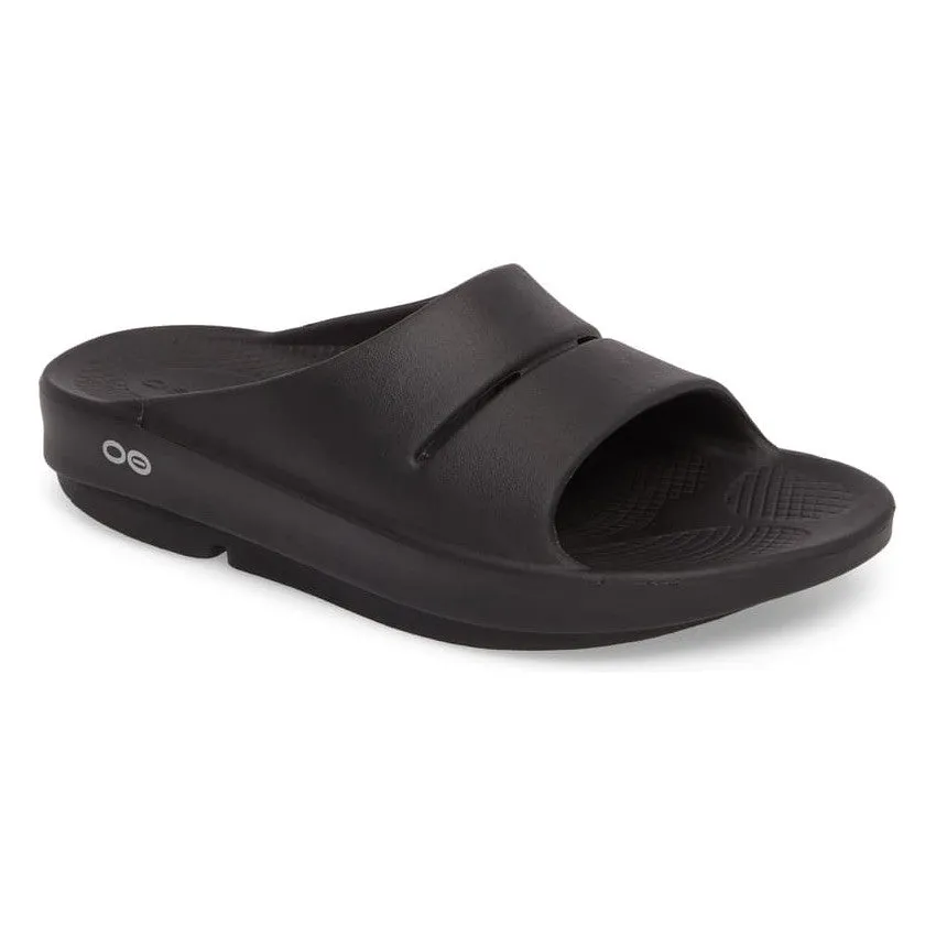 Oofos Unisex OOahh Slide Sandal Black