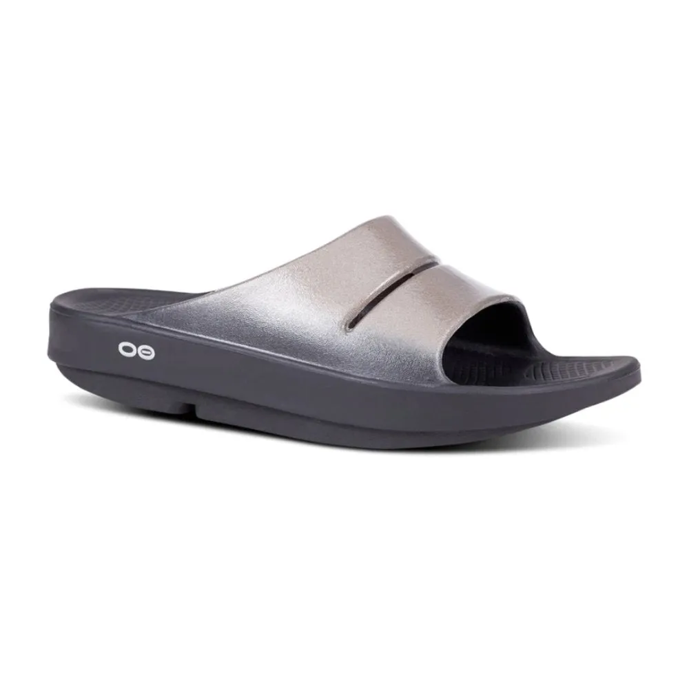 OOFOS Women's OOahh Luxe Slide - Latte