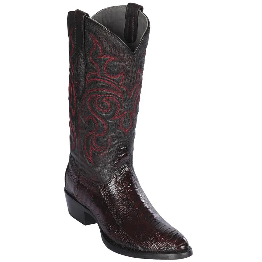 Ostrich Leg Cowboy Boots R-Toe