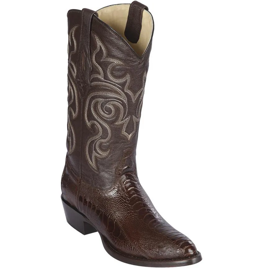 Ostrich Leg Cowboy Boots R-Toe