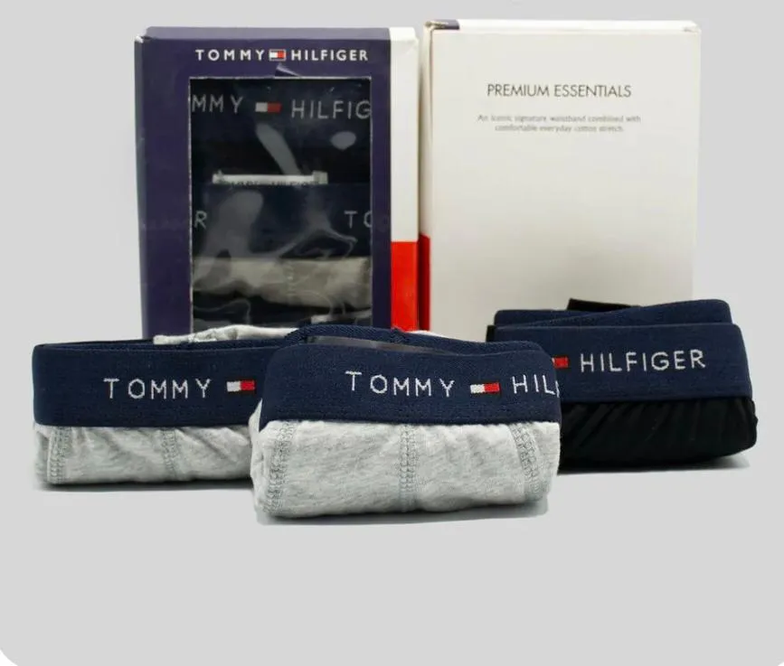 Pack of 3 Men’s T-O-M-M-Y Boxers – Comfortable, Durable, Premium Quality"