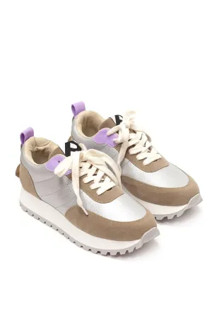 PARCHITA Lilac & Silver Sneakers