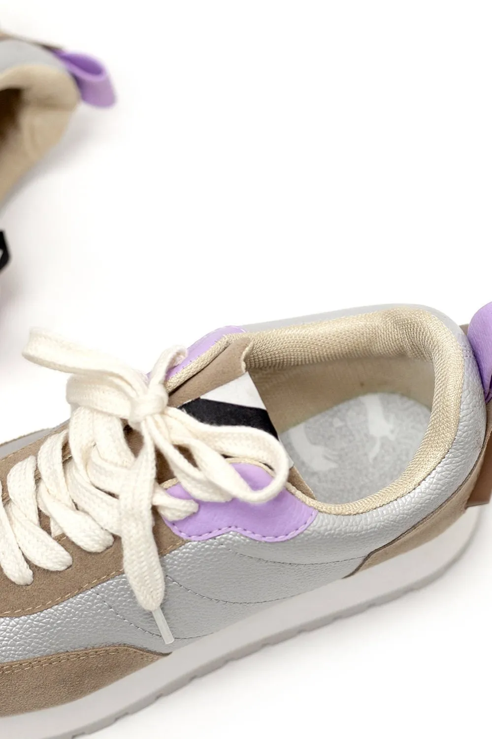 PARCHITA Lilac & Silver Sneakers