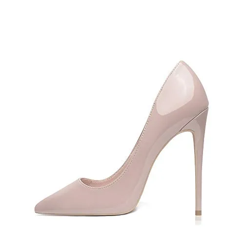 Patent Leather Women Fashion Pointed Toe High Heel Pumps